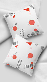 抽象几何图案布艺家居抱枕图案