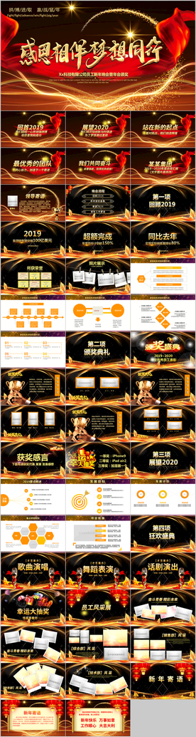 2020新年年会颁奖典礼PPT