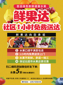 水果店活动广告