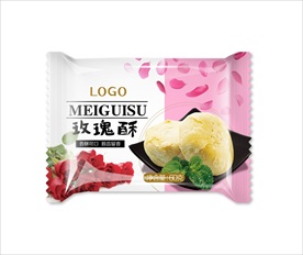 鲜花酥饼卷膜平面展开图