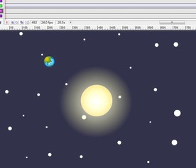 地球公转教学动画25秒