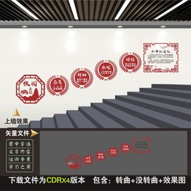 校园楼梯文化墙