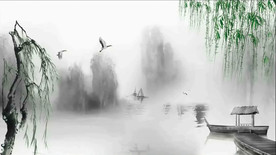 风筝误 水墨江南LED背景视频