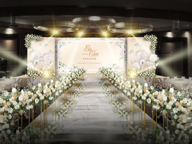 香槟色婚礼仪式区