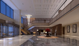 办公楼大堂设计效果图