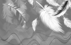 羽毛简欧新装饰画 TIF分层