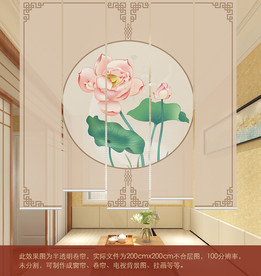 新中式古风隔段卷帘窗帘门帘