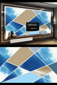 现代简约电视背景墙