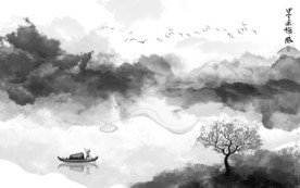 新中式山水画 TIF分层