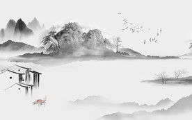 意境山水新中式画 TIF分层