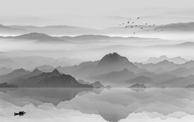 高档 山水新中式画 TIF分层