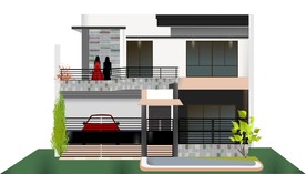 别墅建筑效果图