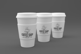 纸杯贴图效果图样机