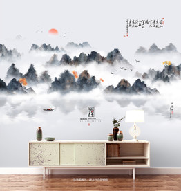 写意山水画 现代画