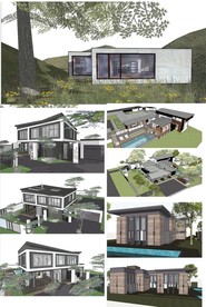 现代别墅建筑模型