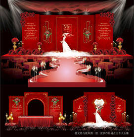 红色系婚礼
