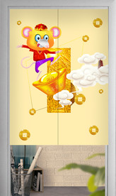 门帘窗帘卷帘遮光帘卷帘图案