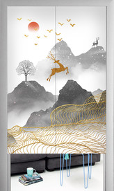 门帘窗帘卷帘遮光帘卷帘图案