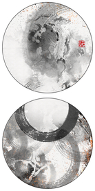 现代抽象意境水墨画