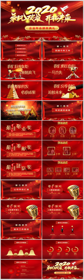 2020鼠年年会颁奖庆典PPT