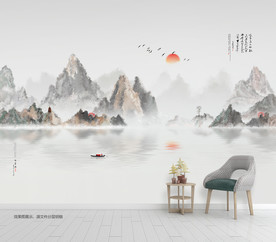 现代装饰画 山水画