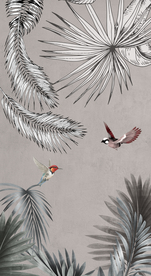 北欧装饰画  北欧玄关画 热带