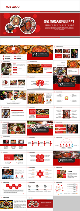 餐饮美食火锅PPT模板