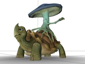 C4D创意乌龟模型