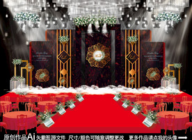 红黑色主题婚礼