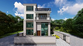 别墅建筑外观效果图设计