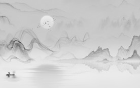 高清 新意境山水画 TIF分层