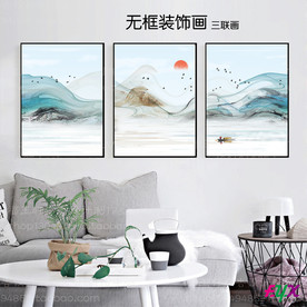 抽象油画 北欧装饰画