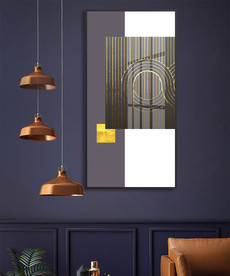 现代简约抽象金箔装饰画