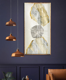 现代简约抽象金箔装饰画