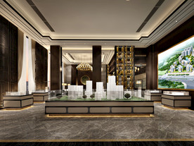 售楼沙盆去设计效果图