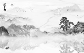 高档 山水中国风画 TIF分层