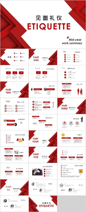 商务礼仪培训PPT模板