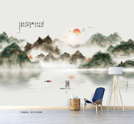 写意山水画 现代装饰画