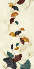 银杏叶玄关装饰画