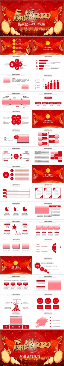 赢战2020誓师大会PPT