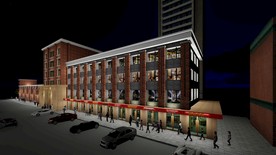 步行街商铺外观设计效果图