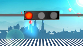 小交警城市红绿灯 舞台背景视频