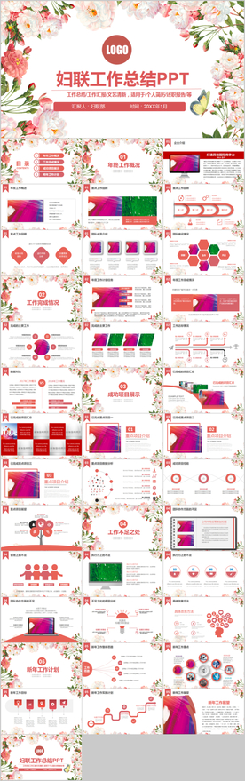 妇联总结汇报PPT