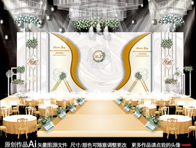 香槟大理石婚礼