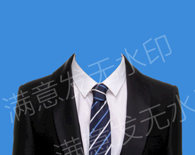 男士西装证件照模板正装