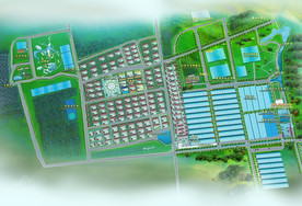 现代温室生态农业采摘园规划图