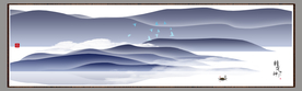背景山水画