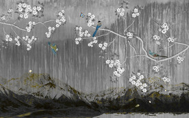 新品山水情国画 TIF分层