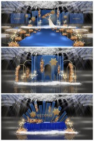 蓝色婚礼效果图