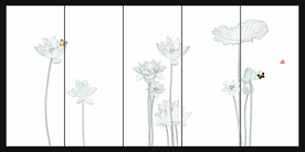 高雅荷花装饰画